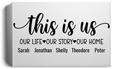 This Is Us 36" x 24" Deluxe Canvas