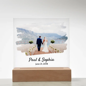 Brushstroke Love Acrylic Plaque