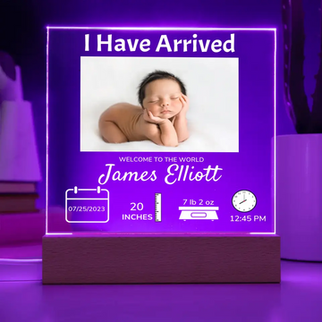Baby Announcement Acrylic Plaque II