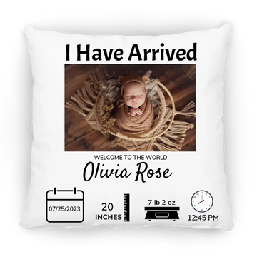 Birth Announcement Pillow