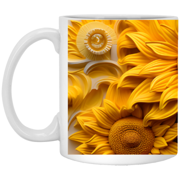 Sunflower2 11 oz. White Mug