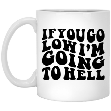 Go Low 11 oz. White Mug
