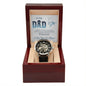 Dad - Luckiest Daughter - Men's Openwork Watch