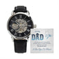 Dad - Luckiest Daughter - Men's Openwork Watch
