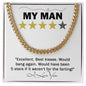 My Man-5 Stars-Cuban Link Chain