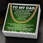Dad - Superhero - Cuban Link Chain