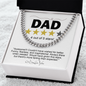 Dad-Five Stars-Cuban Link Chain