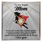 Mom-A Fearless Woman-Love Knot Necklace