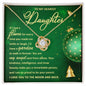 Daughter-My Angel-Love Knot Necklace