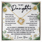 Daughter-Symbol Of Love-Love Knot Necklace