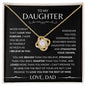Daughter - Your Crown - Love Knot Necklace