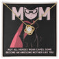 Mom-An Awesome Mother-Love Knot Necklace