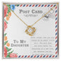 Daughter-Goes With You-Love Knot Necklace
