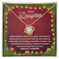 Daughter-Rule Your World-Love Knot Necklace