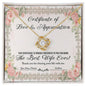 Wife-Love & Appreciation-Love Knot Necklace