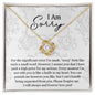 Sorry-Forever Love You-Love Knot Necklace