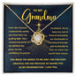 Grandma-My Guiding Light-Love Knot Necklace
