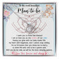 Mom To Be-You Chose Me-Love Knot Necklace