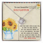 Daughter-The First Time-Love Knot Necklace