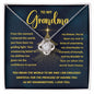 Grandma-My Guiding Light-Love Knot Necklace
