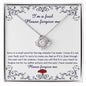 Sorry-I'm A Fool-Love Knot Necklace