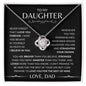 Daughter - Your Crown - Love Knot Necklace