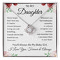 Daughter - Forever & Always - Love Knot Necklace