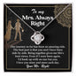 Wife-Always Right- Love Knot Necklace