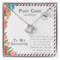 Daughter-Goes With You-Love Knot Necklace