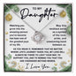 Daughter-Symbol Of Love-Love Knot Necklace
