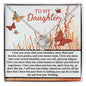 Daughter-Love You More-Love Knot Necklace