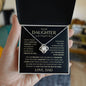 Daughter - Believe - Love Knot Necklace