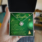Daughter-My Angel-Love Knot Necklace