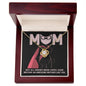Mom-An Awesome Mother-Love Knot Necklace