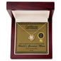 Mom-Certificate Of Achievement-Love Knot Necklace