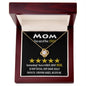 Mom-Five Stars-Love Knot Necklace