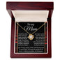 Mom-By My Side-Love Knot Necklace