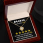 Mom-Five Stars-Love Knot Necklace
