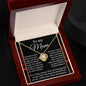 Mom-By My Side-Love Knot Necklace