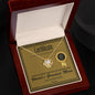 Mom-Certificate Of Achievement-Love Knot Necklace