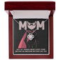 Mom-An Awesome Mother-Love Knot Necklace