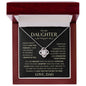 Daughter - Believe - Love Knot Necklace