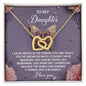 Daughter-A Butterfly-Interlocking Hearts