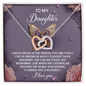 Daughter-A Butterfly-Interlocking Hearts