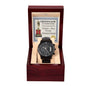 Dad-World's Best Daddy-Metal Chronograph Watch