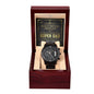 Dad-Super Dad Certificate-Metal Chronograph Watch