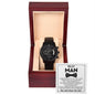 Best Man - Always Be Ready - Black Chronograph Watch