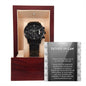 Father-in-Law-Of Your Heart-Metal Chronograph Watch