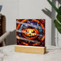Halloween-Pumpkin Stained Glass-Acrylic