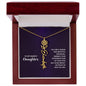 Daughter - Shine Bright - Flower Name Necklace
